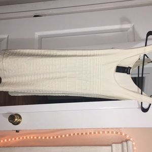 BEBE cream dress size M/L